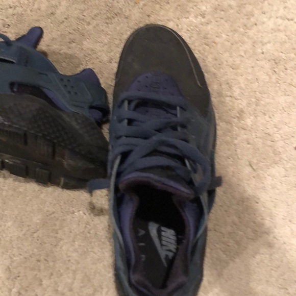 Nike huaraches black and navy - size 10 - Picture 3 of 4